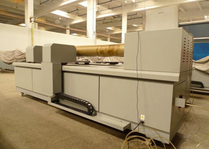 O equipamento UV giratório azul do gravador do laser, máquina de gravura 2200mm/3500mm de matéria têxtil seleciona a largura 2